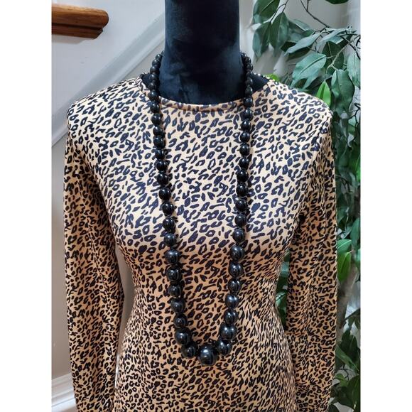 Asos Women's Brown Polyester Round Neck Long Sleeve Long Maxi Dress Zero Size - Picture 2 of 11